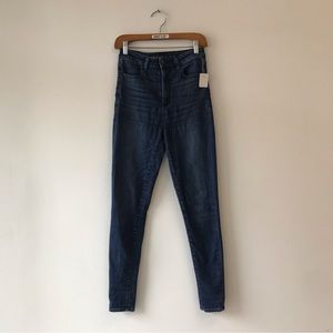 AMERICAN EAGLE OUTFITTERS Highest rise jegging dark blue jeana